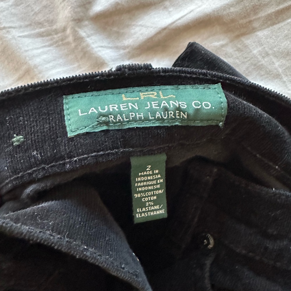 Corduroy Ralph Lauren Pants in Black